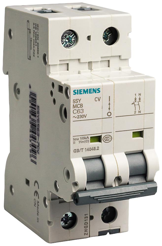Siemens Leitungsschutzschalter 2-polig D1,6A 15kA – 5SY4215-8